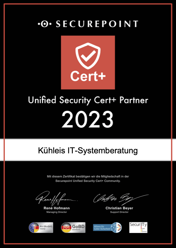 CERT+ Partnerzertifikat 2023
